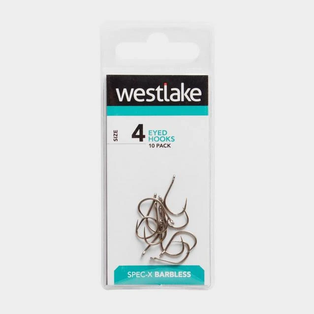 Barbless Eyed Hooks (Size 4) 3 Barbless Eyed Hooks (Size 4)