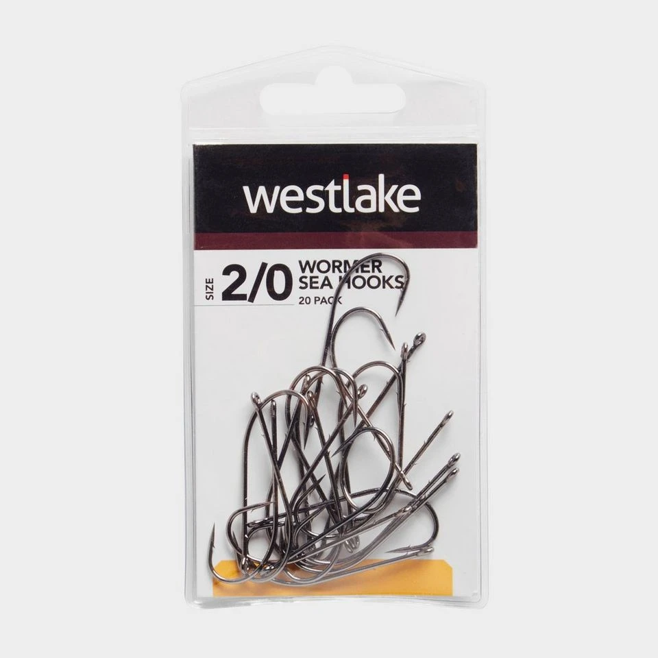 20Pk Worm Hooks Sz 2/0 3 20Pk Worm Hooks Sz 2/0