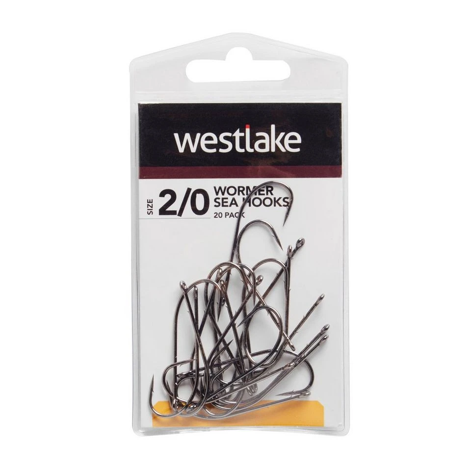 20Pk Worm Hooks Sz 2/0 4 20Pk Worm Hooks Sz 2/0 - Image 2